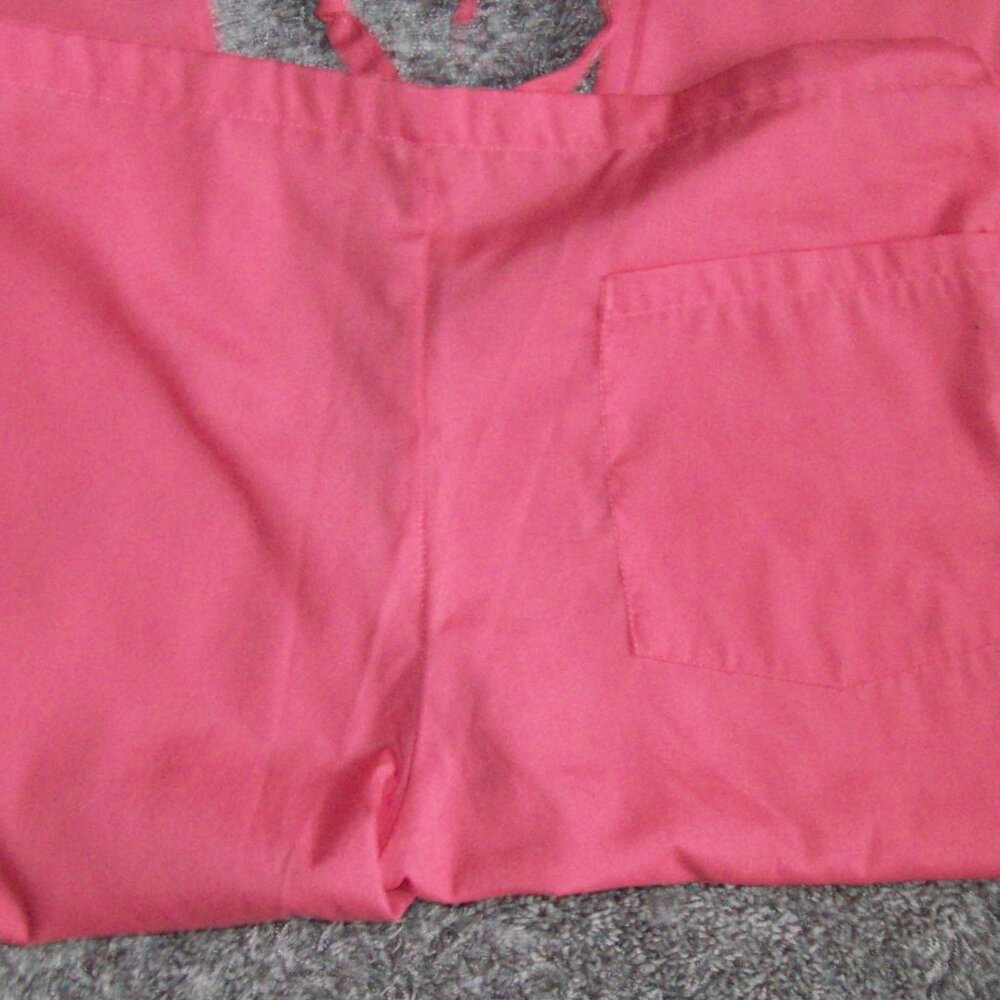 Ladies 2PC Set Scrubs Size Small Made in USA Coral - Picture 6 of 7